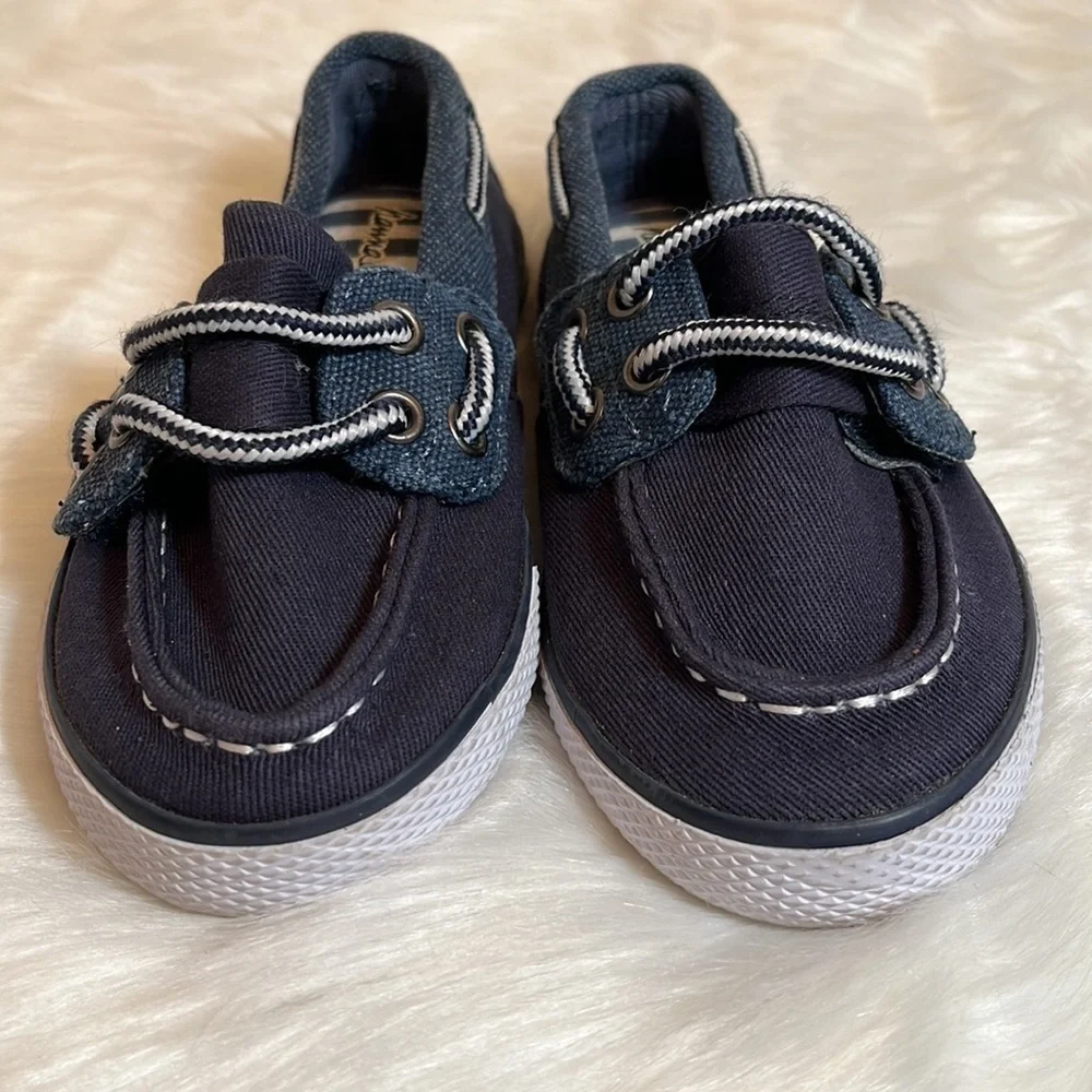 Hanna Andersson Navy Preppy Boat Shoes